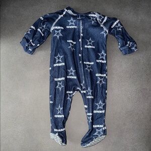 Team Apparel Navy Sailboat Footie One Piece